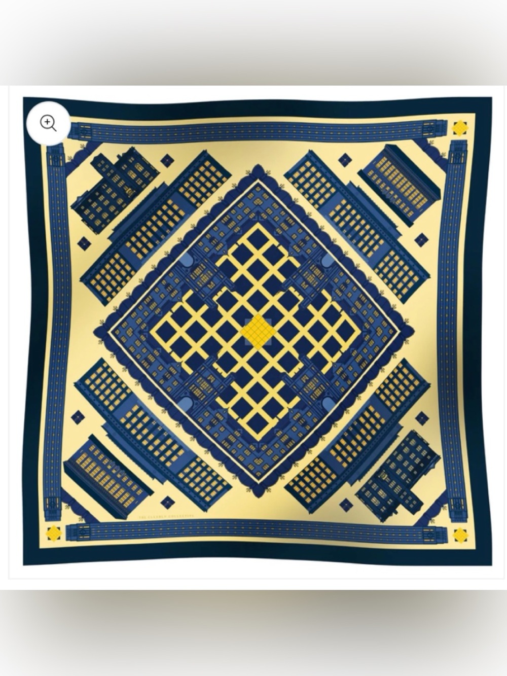 THE CLEARLY COLLECTIVE COLLEGIATE COLLECTION THE ANN ARBOR SCARF SILK